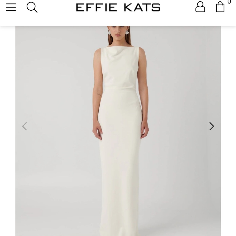 EFFIE KATS VERONA GOWN - IVORY / WHITE